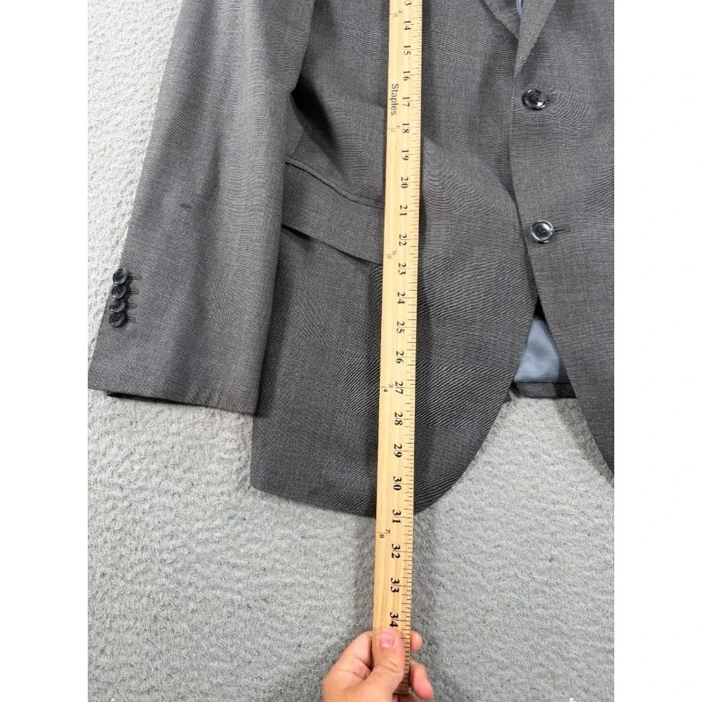 Suitsupply Blazer Sport Coat Mens 40R Gray  Pure Wool Vitale Barberis Canonico